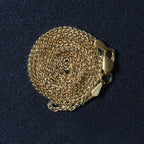 14k Yellow Gold Diamond Cut Round Wheat Chain (1.20 mm)