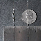 14k White Gold Diamond-Cut Bead Chain (0.90 mm)