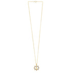 Ships Wheel Anchor Necklace in 10K Yellow Gold
