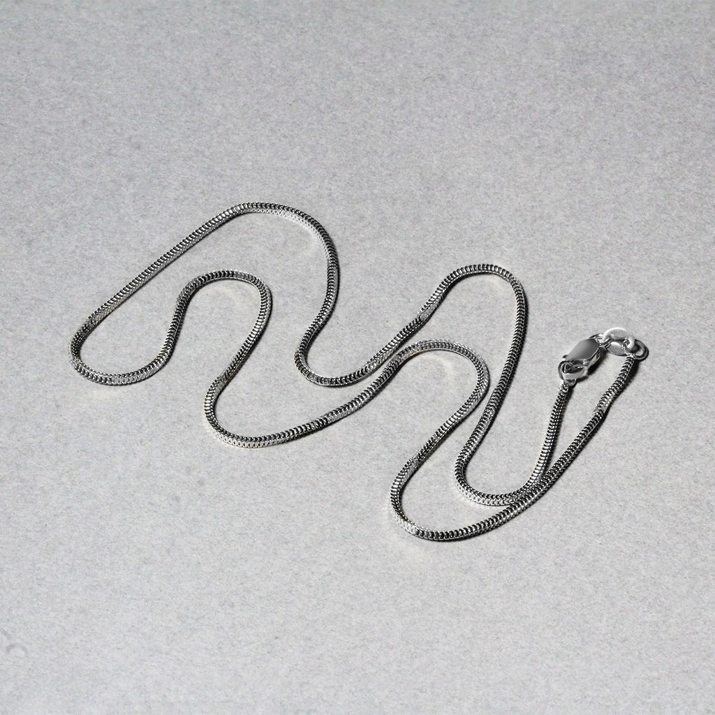 14k White Gold Milano Chain (1.10 mm)