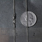 14k White Gold Milano Chain (1.10 mm)
