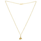 Horse Profile Small Necklace in 14K Yellow Gold