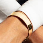 Designer Medium Width Bracelet in 14K Yellow Gold (14.50 mm)