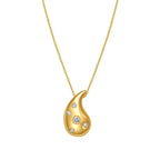 Stylish 14K Yellow Gold Paperclip Chain Necklace