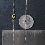 Bar Links Pendant Chain in 14k Two Tone Gold (1.00 mm)