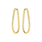 14k Yellow Gold Endless Pear Hoop Earrings