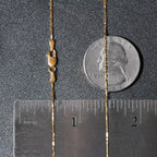 14k Yellow Gold Diamond-Cut Bead Chain (0.90 mm)