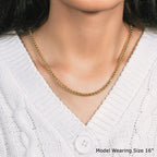 14k Yellow Gold Round Box Chain (3.4 mm)
