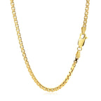 14k Yellow Gold Semi Solid Box Chain (2.5 mm)