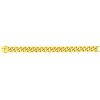 14k Yellow Gold Polished Miami Cuban Chain Necklace