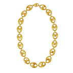 Puffed Mariner Link 16mm Necklace in 14K Yellow Gold