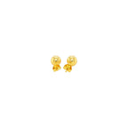 14k Yellow Gold Round Stud Earrings (6.0 mm)