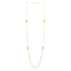 Long Hamsa Necklace in 14K Yellow Gold