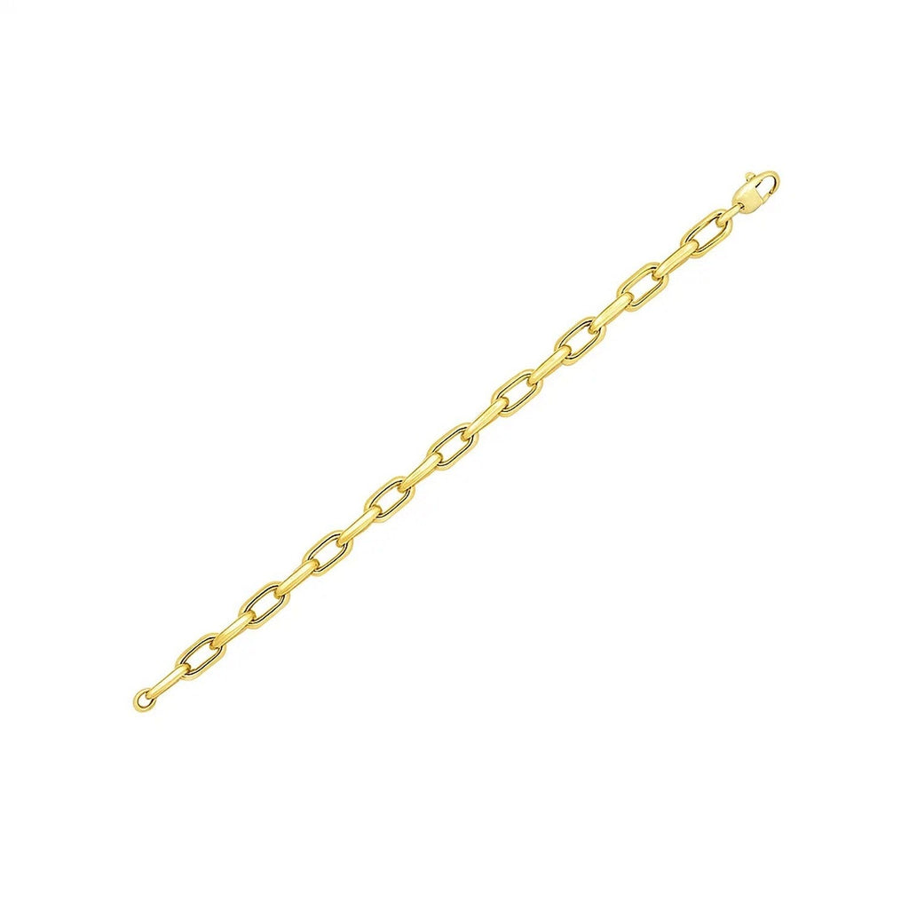 14k Yellow Gold French Cable Link Bracelet (6.00 mm)