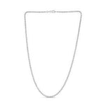 Moon Cut Bead Chain in 14k White Gold (2.50 mm)