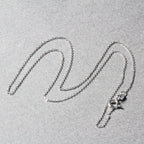 14k White Gold Diamond Cut Cable Link Chain (0.87 mm)