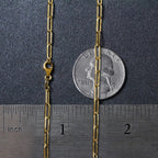 10K Yellow Gold Paperclip Chain (2.50 mm)