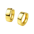 14k Yellow Gold Snuggable Hoop Earrings