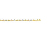 14k Tri Color Gold Mariner Link Bracelet (4.90 mm)