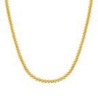 14k Yellow Gold Bead Chain Necklace(4mm)