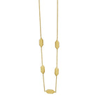 Elongated Hexagon Necklace in 14K Yellow Gold