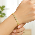 Imperial Herringbone Bracelet in 10k Yellow Gold  (3.80 mm)