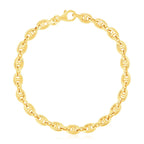 14k Yellow Gold High Polish Mariner Link Bracelet  (5.40 mm)