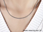 14k White Gold Solid Round Box Chain (1.60 mm)