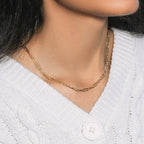 14K Yellow Gold Wide Paperclip Chain (3.20 mm)