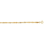 10k Yellow Gold Singapore Bracelet (2.20 mm)