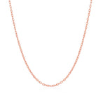14k Rose Gold Round Cable Link Chain (1.50 mm)