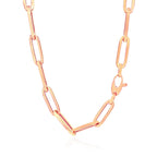 14K Rose Gold Wide Paperclip Chain (6.10 mm)