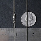14k White Gold Foxtail Chain (1.00 mm)