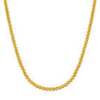 14k Yellow Gold Bead Chain Necklace(5mm)