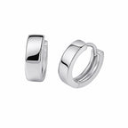 14k White Gold Snuggable Hoop Earrings