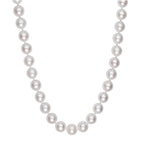 Pearl Necklace with Ball Clasp in 14K Yellow Gold