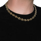 14k Yellow Gold Puffed Mariner Link Chain (11.00 mm)
