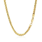 14k Yellow Gold Diamond Cut Round Franco Chain (3.20 mm)