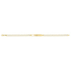 14k Yellow Gold Pave Curb ID Bracelet (5.00 mm)