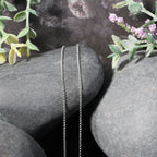 14k White Gold Diamond Cut Rolo Chain (1.10 mm)