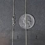 14k White Gold Diamond Cut Rolo Chain (1.10 mm)