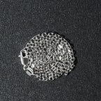 18k White Gold Diamond Cut Cable Link Chain (1.90 mm)