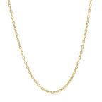 Double Extendable Cable Chain in 14k Yellow Gold (1.80 mm)