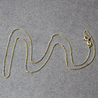 14k Yellow Gold Diamond Cut Cable Link Chain (0.87 mm)