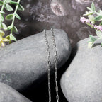 14k White Gold Adjustable Paperclip Chain (1.50 mm)