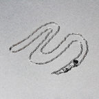14k White Gold Adjustable Paperclip Chain (1.50 mm)