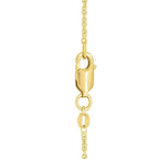 Baroque Heart Necklace in 14K Yellow Gold
