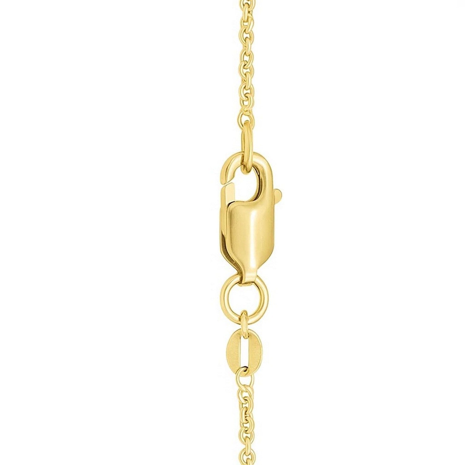 Baroque Heart Necklace in 14K Yellow Gold