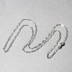 14K White Gold Fine Paperclip Chain (1.50 mm)