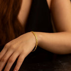 14k Yellow Gold Greek Fret Design Fancy Bracelet (3.30 mm)